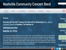 Tablet Screenshot of nashccband.org